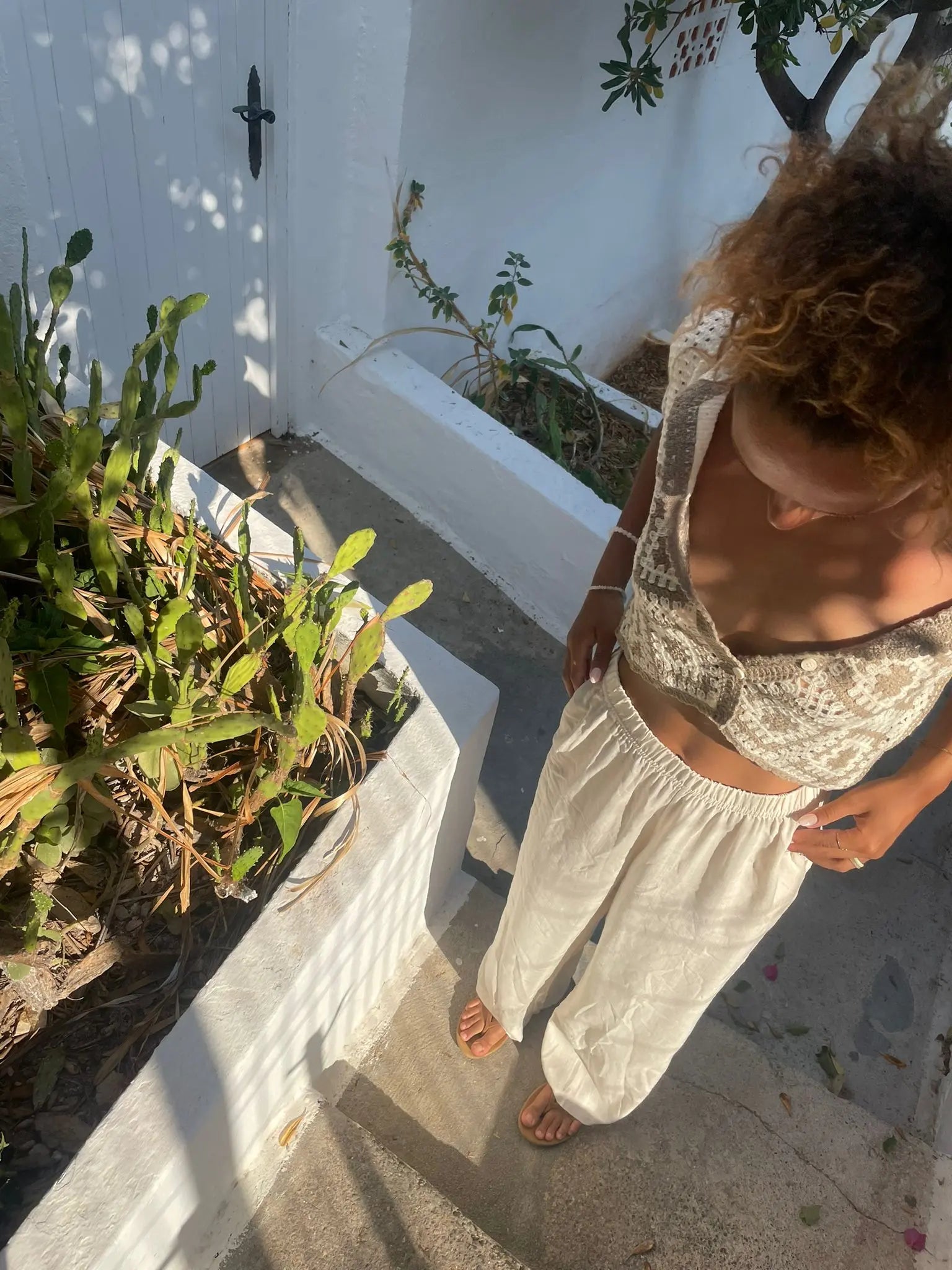 Pantalon fluide beige - Modine Studio